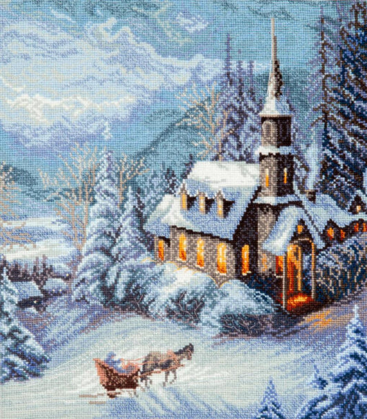 Counted Cross Stitch Kit Moonlit night DIY Charivna mit