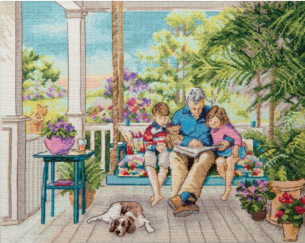 Counted Cross Stitch Kit Family DIY Charivna mit