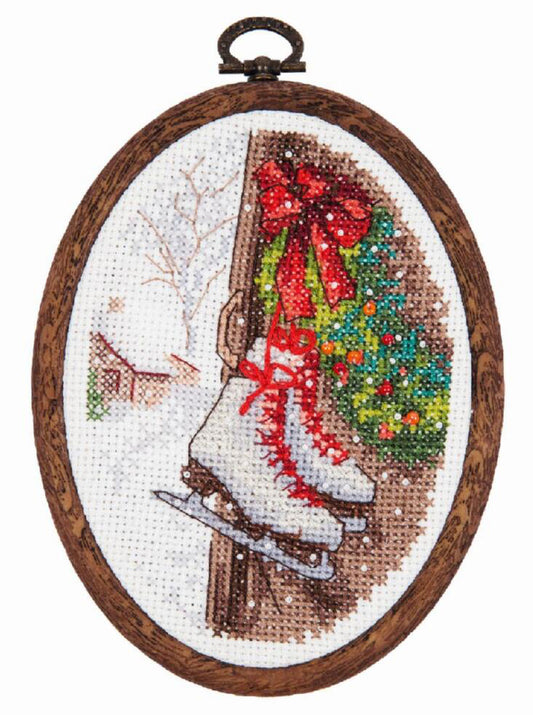 Counted Cross Stitch Kit Winter holidays DIY Charivna mit