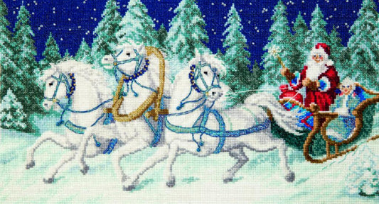 Counted Cross Stitch Kit Happy New Year DIY Charivna mit