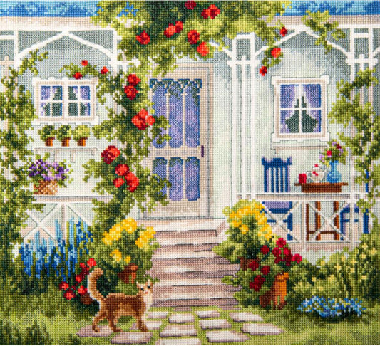 Counted Cross Stitch Kit Terrace DIY Charivna mit