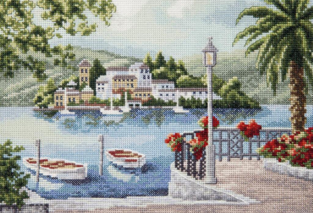 Counted Cross Stitch Kit Paradise Island DIY Charivna mit