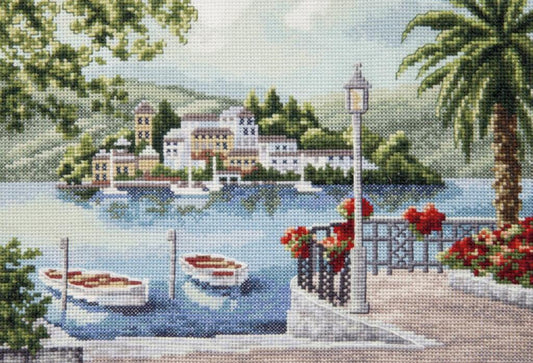 Counted Cross Stitch Kit Paradise Island DIY Charivna mit