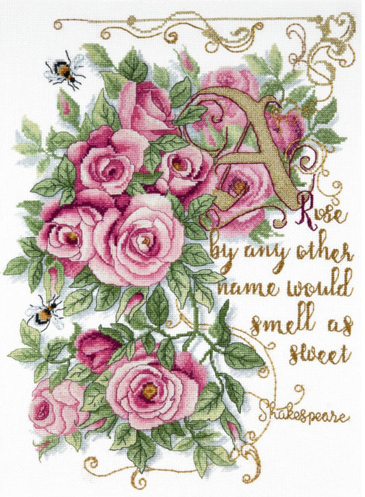 Counted Cross Stitch Kit Roses Flowers DIY Charivna mit