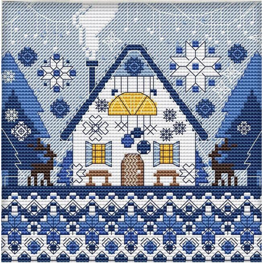 Kreuzstichset Winter DIY Kolorova