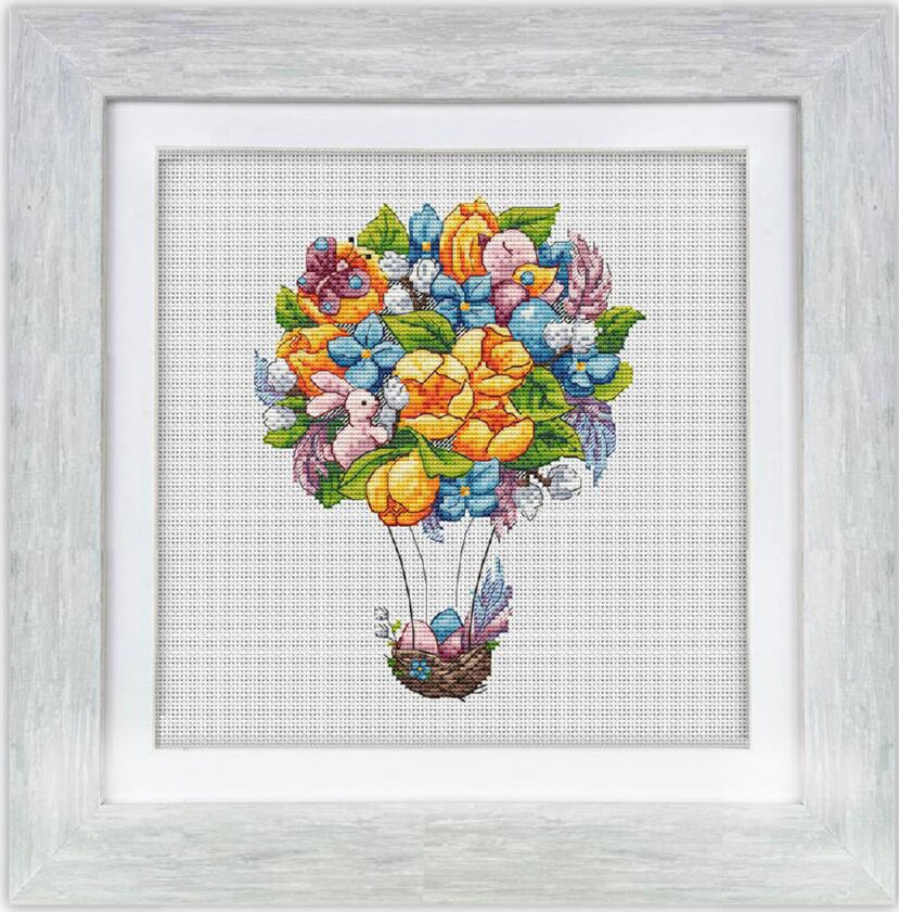 Counted Cross Stitch Kit Spring flowers DIY Kolorova