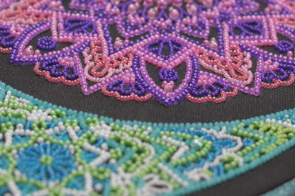 Bead Embroidery Kit Moon DIY Abris Art