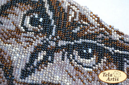 Bead Embroidery Kit Owl DIY Tela Artis