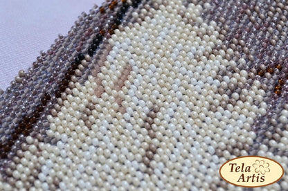 Bead Embroidery Kit Owl DIY Tela Artis