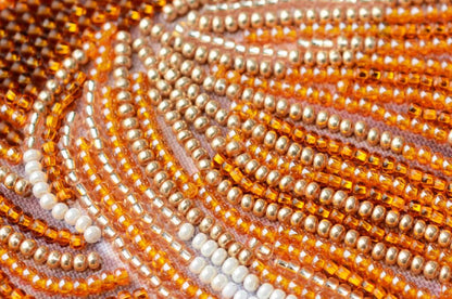 Bead Embroidery Kit Gold fish DIY Tela Artis