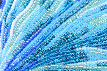Bead Embroidery Kit Blue fish DIY Tela Artis