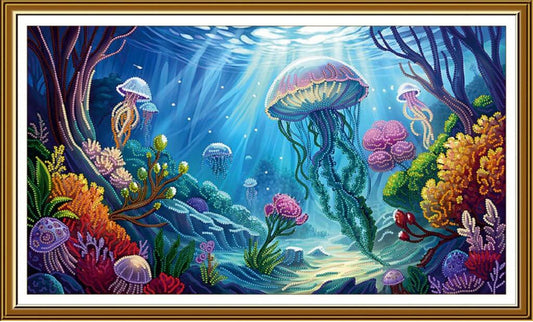 Bead Embroidery Kit Underwater Kingdom DIY Nova Sloboda