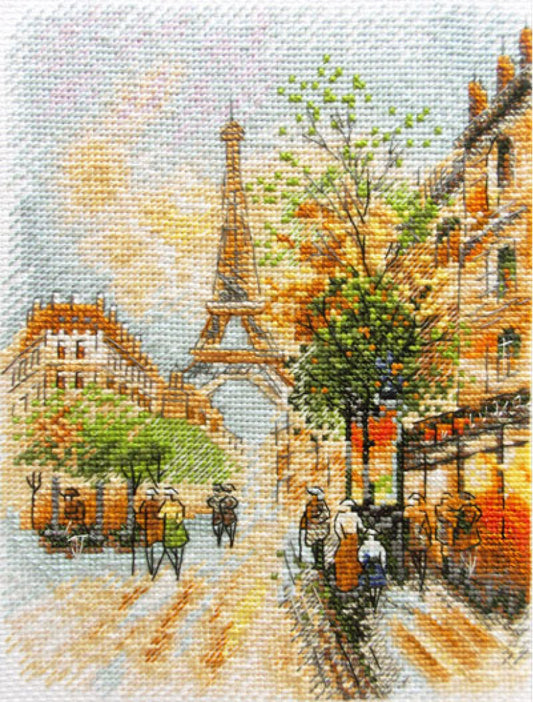 Counted Cross Stitch Kit Paris DIY Marichka