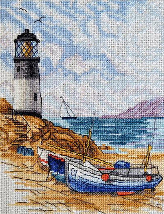 Counted Cross Stitch Kit Lighthouse DIY Marichka