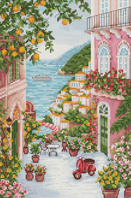Counted Cross stitch kit Italy DIY Luca-S