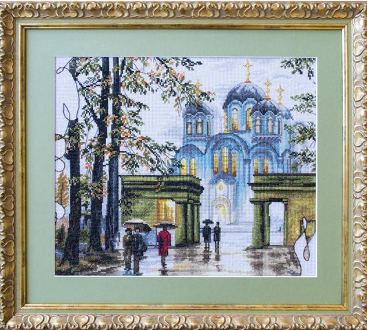 Counted Cross Stitch Kit Old city DIY Nova Sloboda