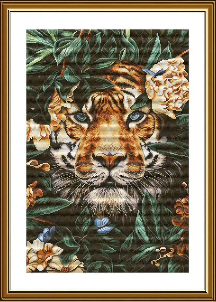 Counted Cross Stitch Kit Tiger DIY Nova Sloboda