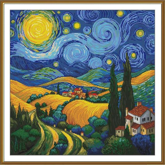 Counted Cross Stitch Kit Magic night DIY Nova Sloboda