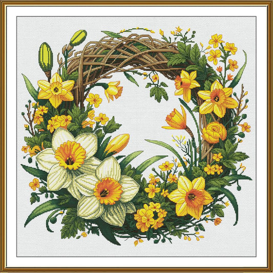 Counted Cross Stitch Kit Spring Flowers DIY Nova Sloboda