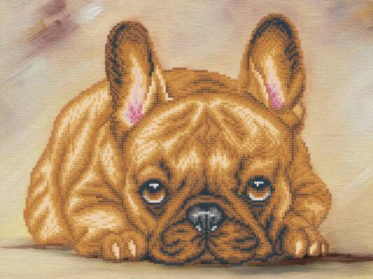 Bead Embroidery Kit Dog DIY Marichka