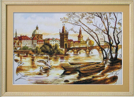 Counted Cross Stitch Kit Prague DIY Nova Sloboda