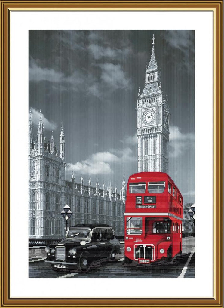 Counted Cross Stitch Kit London DIY Nova Sloboda