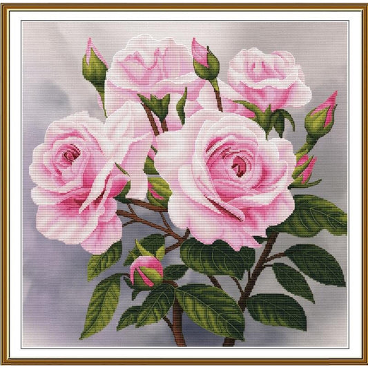 Counted Cross Stitch Kit Roses Flowers DIY Nova Sloboda
