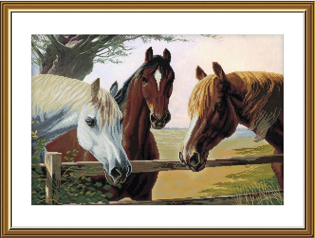 Counted Cross Stitch Kit Horse DIY Nova Sloboda