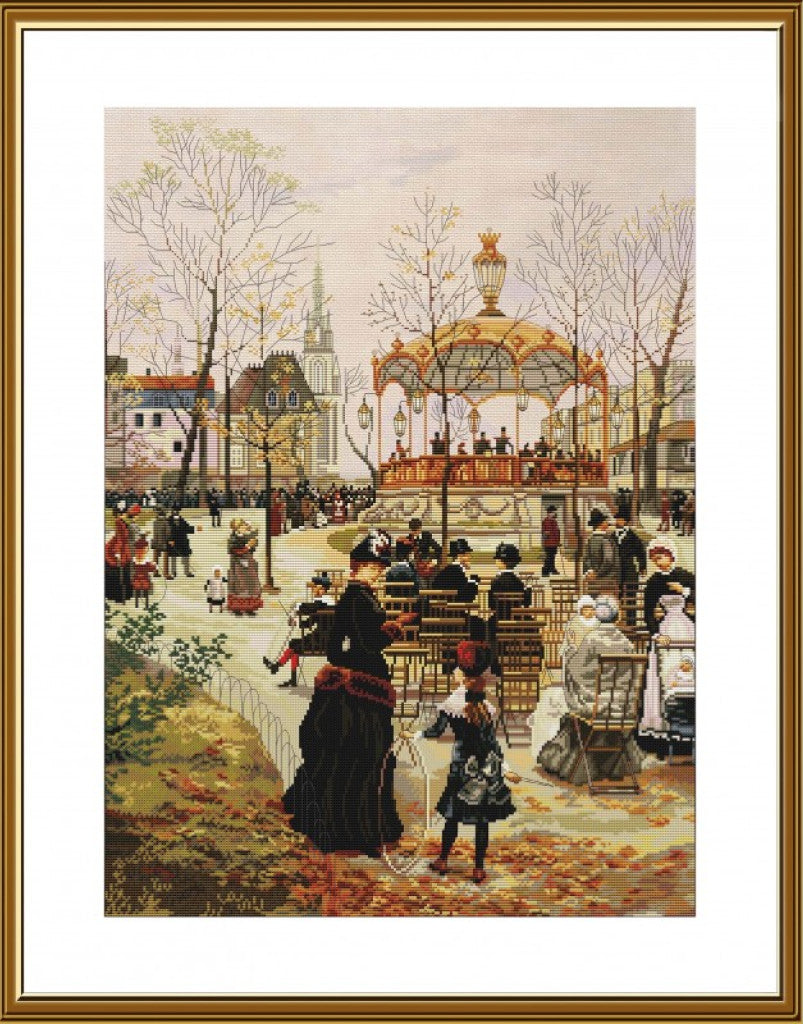 Counted Cross Stitch Kit Penier Park DIY Nova Sloboda