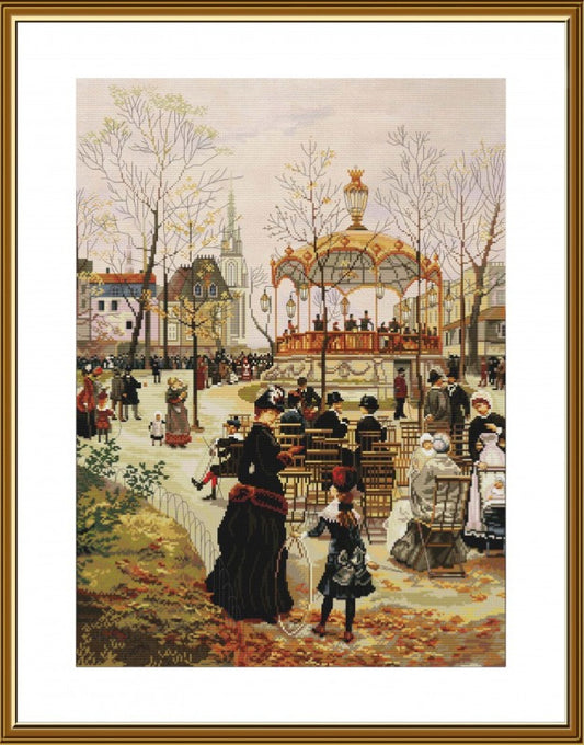 Counted Cross Stitch Kit Penier Park DIY Nova Sloboda