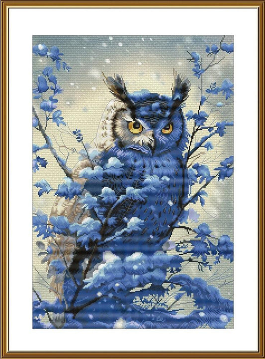 Counted Cross Stitch Kit Owl DIY Nova Sloboda