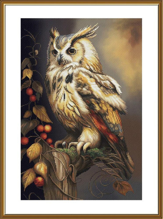 Counted Cross Stitch Kit Owl DIY Nova Sloboda