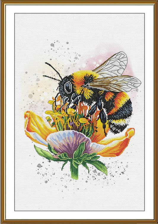 Counted Cross Stitch Kit The Honey Lady Bees DIY Nova Sloboda