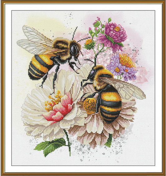 Counted Cross Stitch Kit Honey Princess Bees DIY Nova Sloboda