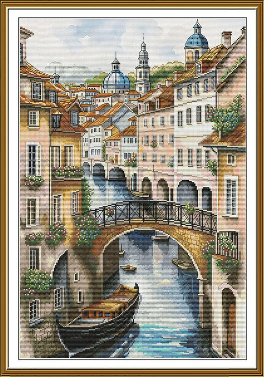 Counted Cross Stitch Kit Venice DIY Nova Sloboda