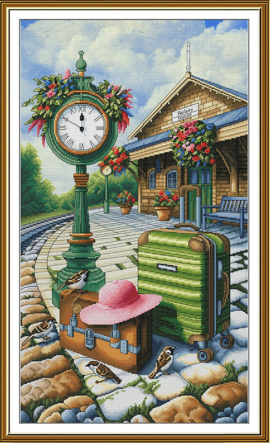 Counted Cross Stitch Kit Traveling DIY Nova Sloboda