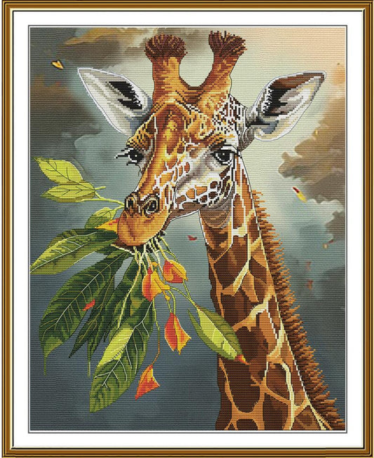 Counted Cross Stitch Kit Giraffe DIY Nova Sloboda