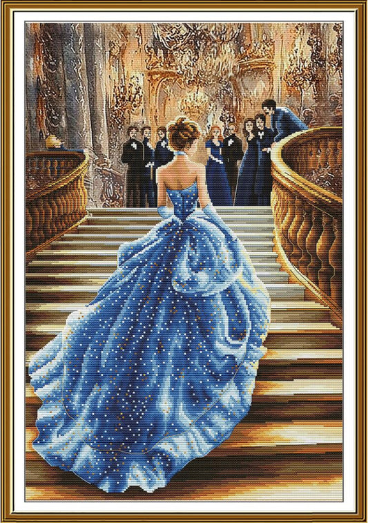 Counted Cross Stitch Kit Lady DIY Nova Sloboda