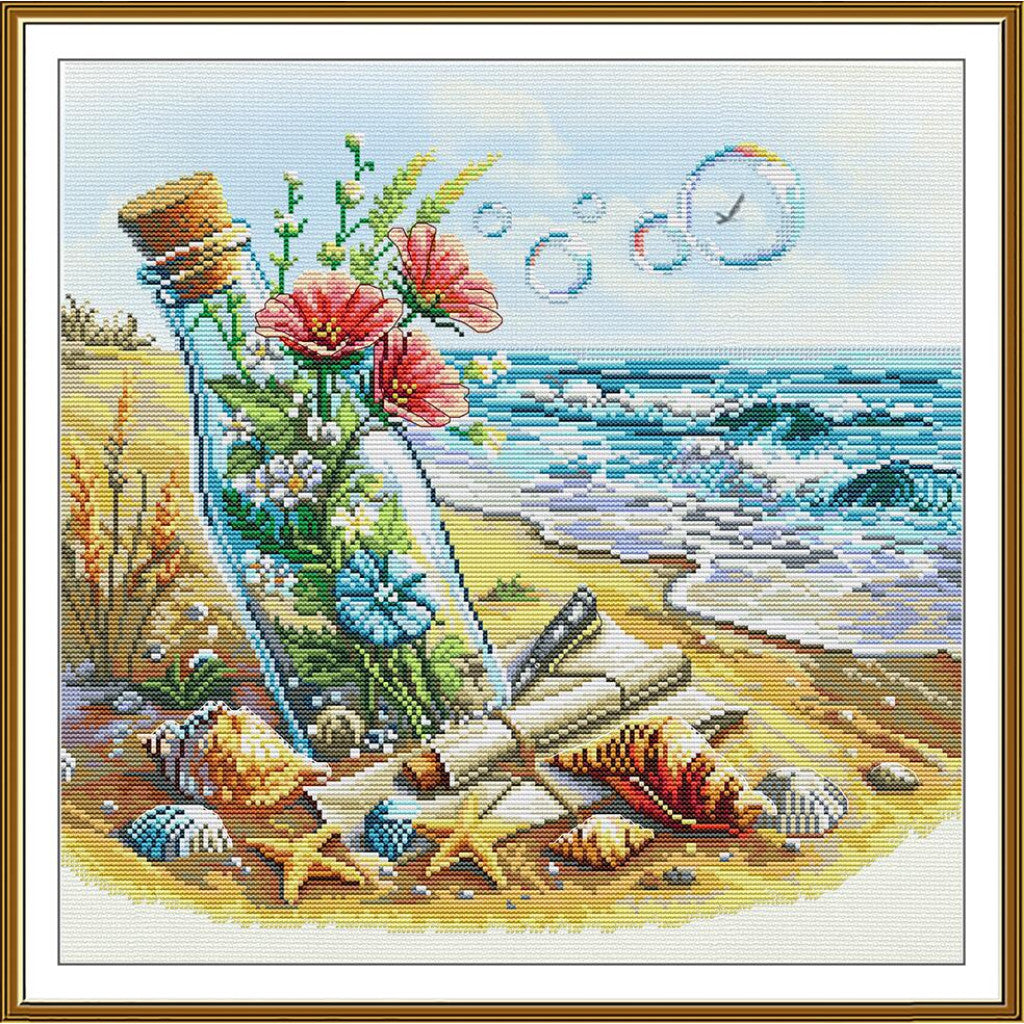 Counted Cross Stitch Kit Treasures of the Sea DIY Nova Sloboda