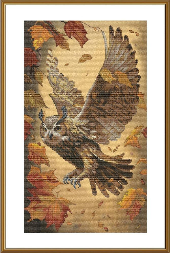Counted Cross Stitch Kit Owl DIY Nova Sloboda