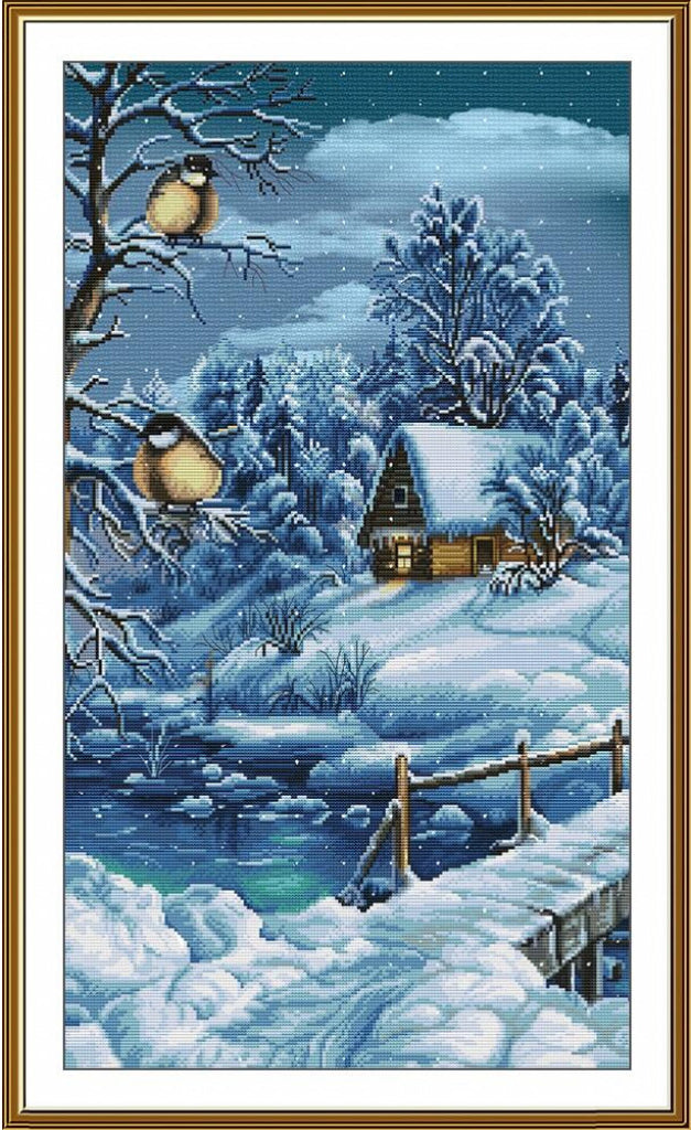 Counted Cross Stitch Kit Winter DIY Nova Sloboda