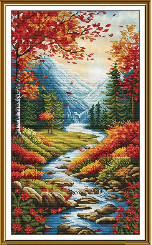 Counted Cross Stitch Kit Autumn Fall DIY Nova Sloboda