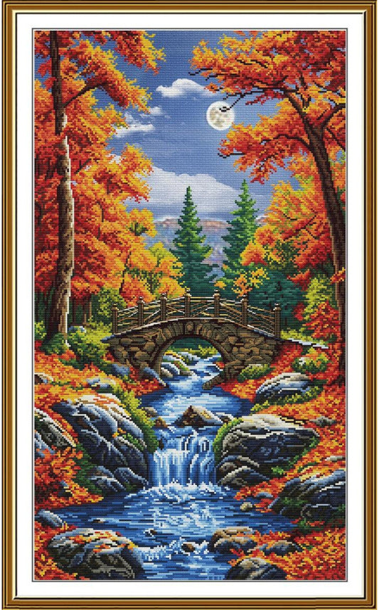 Counted Cross Stitch Kit Mirror stream DIY Nova Sloboda