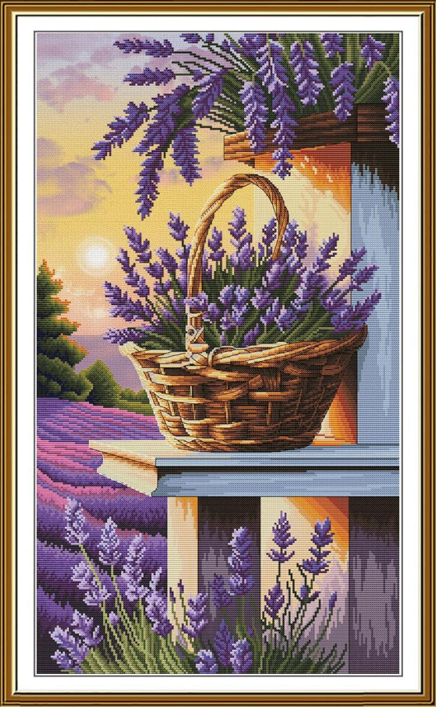 Counted Cross Stitch Kit Lavender Dream DIY Nova Sloboda