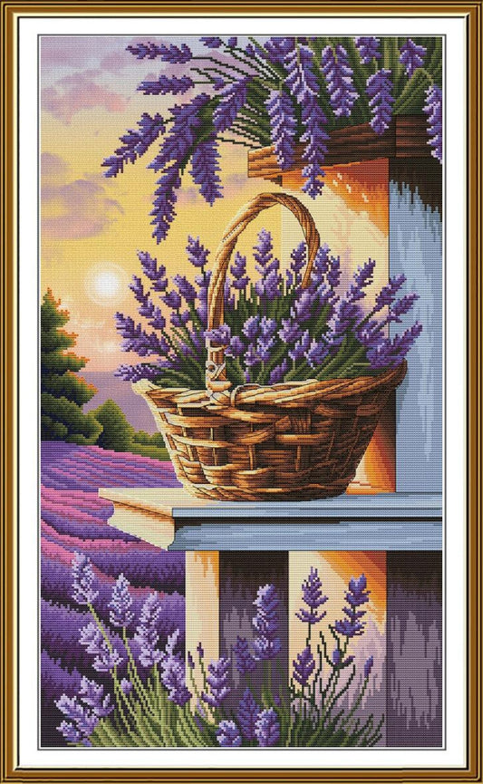 Counted Cross Stitch Kit Lavender Dream DIY Nova Sloboda