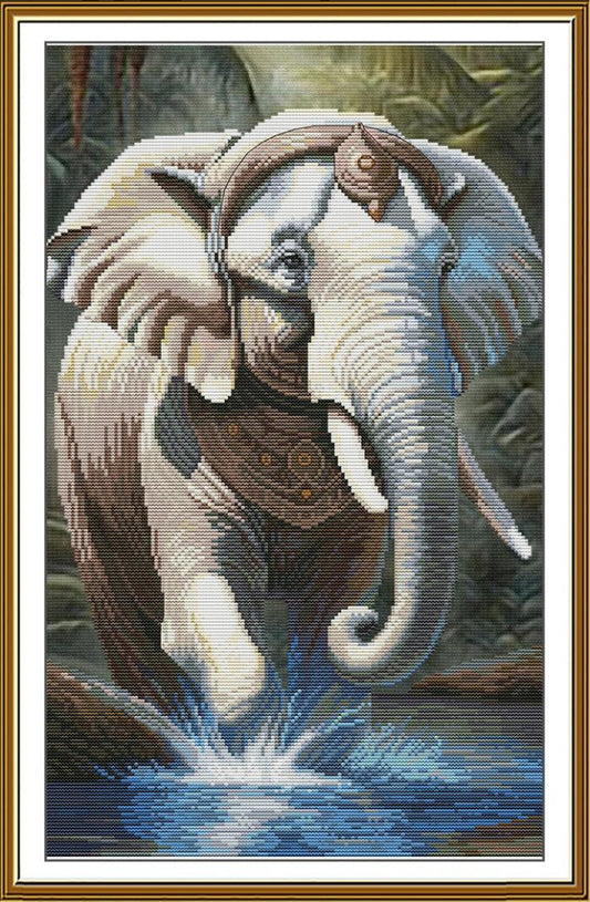 Counted Cross Stitch Kit Elephant DIY Nova Sloboda