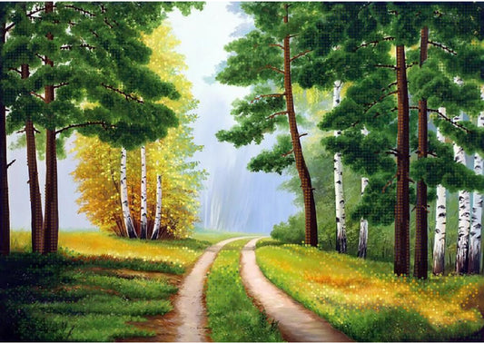 Perlenstickerei-Set „Mond im Wald“ DIY