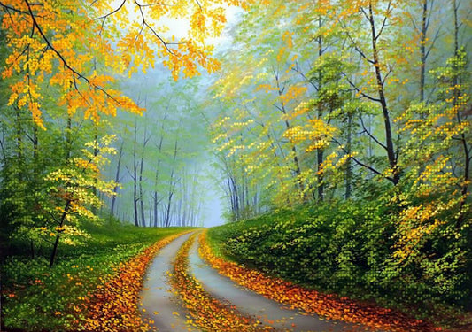 Kit de broderie de perles Bruissement de feuilles DIY