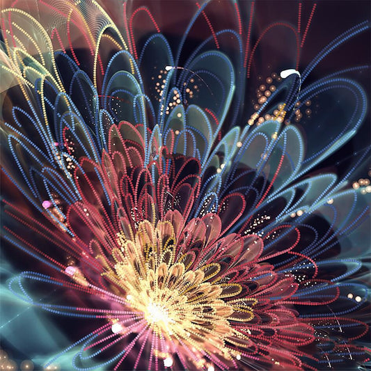 Colorful fireworks display with a dark background