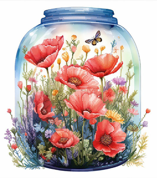 Kit de broderie de perles Fleurs d'été DIY